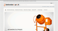 Desktop Screenshot of betonniere-pro.fr