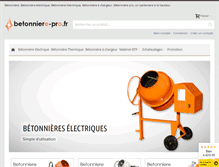 Tablet Screenshot of betonniere-pro.fr